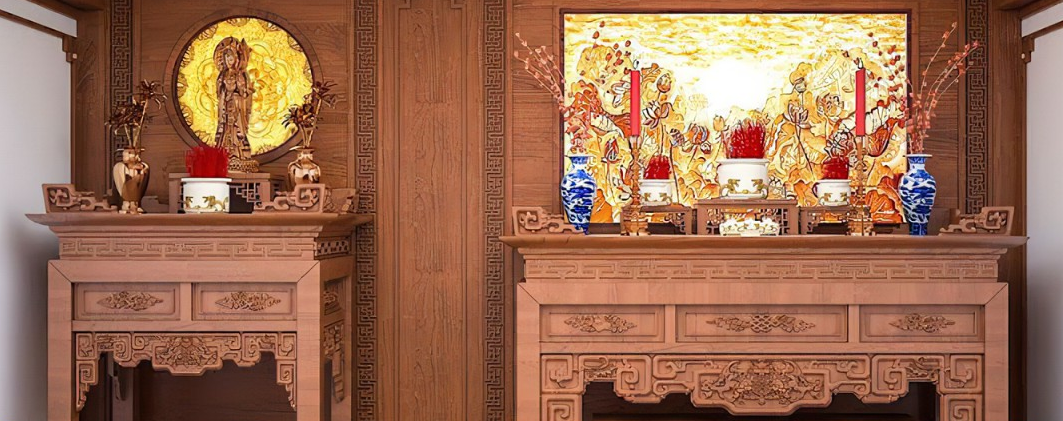 hai b&agrave;n thờ